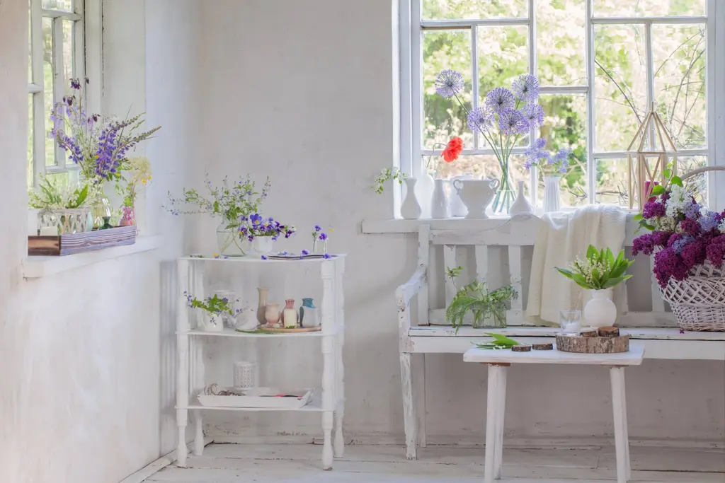 soggiorno shabby chic