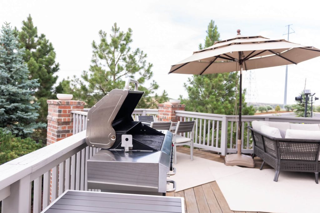 zona barbecue in terrazza